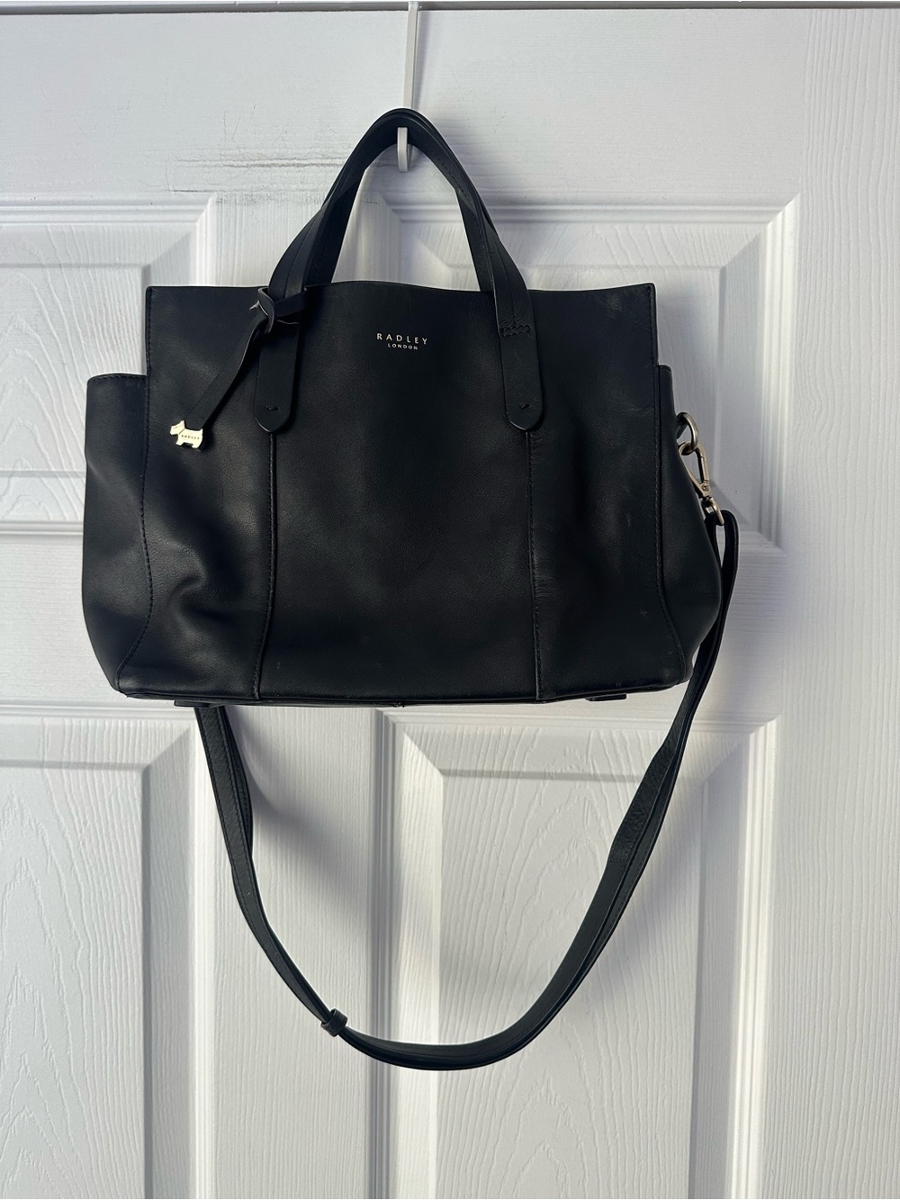 RADLEY Black Abbostford Leather Open Satchel